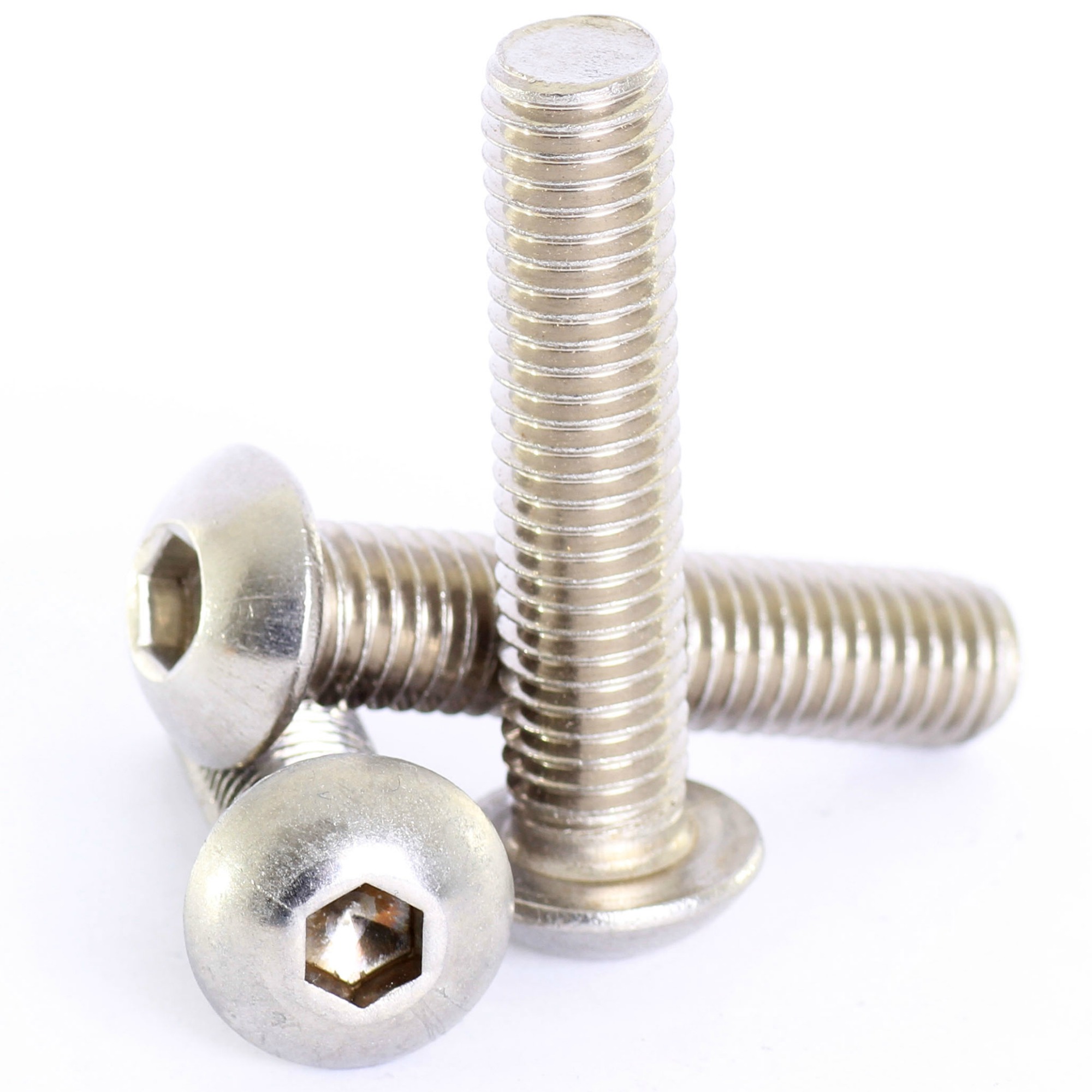 50 M3 x 0.5 x20 Stainless Steel Button Head Socket Cap Screws ISO7380 M3-.50