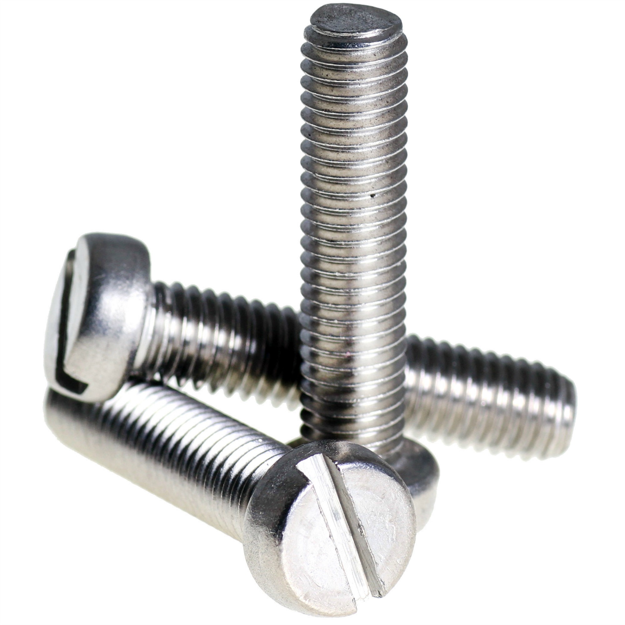 M5 x 60mm SLOTTED CHEESE HEAD SCREWS MACHINE SCREWS STAINLESS STEEL A2 DIN 84